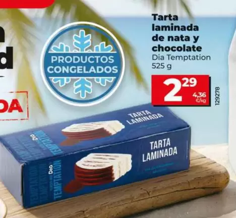 Dia Temptation - Tarta Laminada De Nata Y Chocolate 