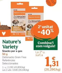 Nature' S Variety - Snacks Para Perro