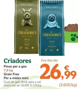 Criadores - Pienso Para Perro