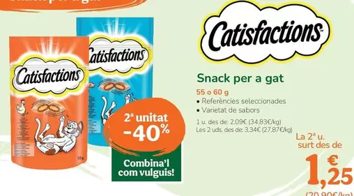 Catisfactions - Snacks Para Gato