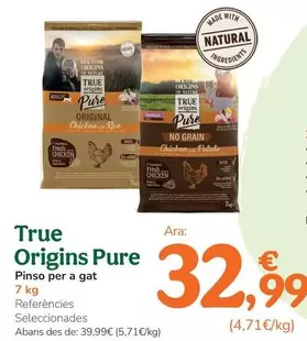 True Origins - Pure Pienso Para Gato