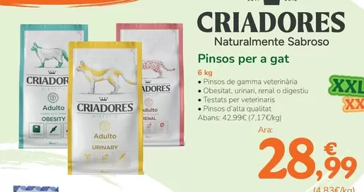 Criadores - Piensos Para Gato