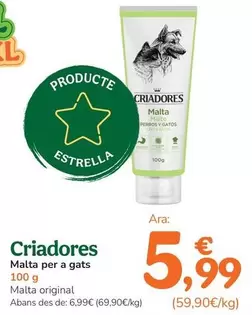 Criadores - Malta Para Gatos