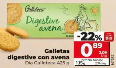 Dia Galleteca - Galletas Digestive Con Avena 