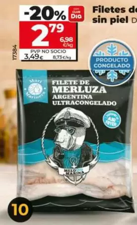 Dia Mari Marinera - Filetes De Merluza Argentina Sin Piel 