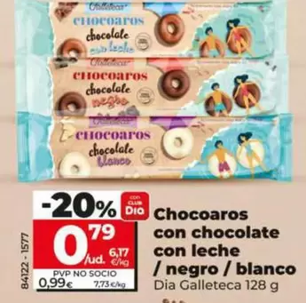 Dia Galleteca - Chocoaros Con Chocolate Con Leche/Negro/Blanco
