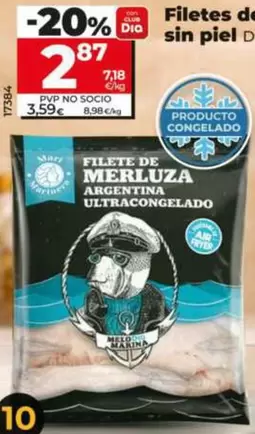 Dia Mari Marinera - Filetes De Merluza Argentina Sin Piel