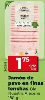 Dia Nuestra Alacena - Jamón De Pavo En Finas Lonchas 