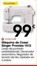 Singer - Máquina De Coser Promise 1412