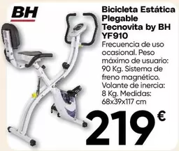 BH - Bicicleta Estática Plegable Tecnovita YF910