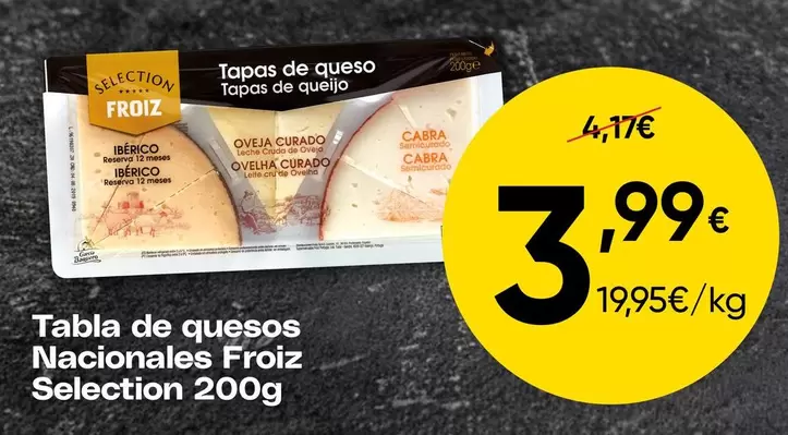 Froiz - Tabla De Quesos Nacionales