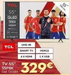 TCL - TV 55" 55P8K