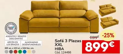 Sofa 3 Plazas Xxl Hiba