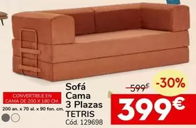 Sofá Cama 3 Plazas Tetris