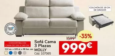 Sofa Cama 3 Plazas Molly