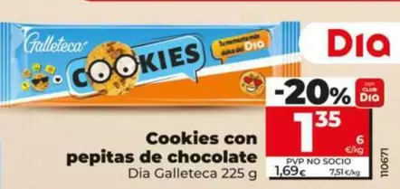 Dia Galleteca - Cookies Con Pepitas De Chocolate 