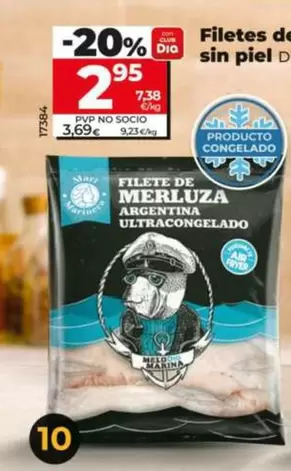 Dia Mari Marinera - Filetes De Merluza Argentina Sin Piel 