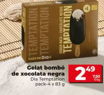 Dia Temptation - Helado Bombón De Chocolate Negro 