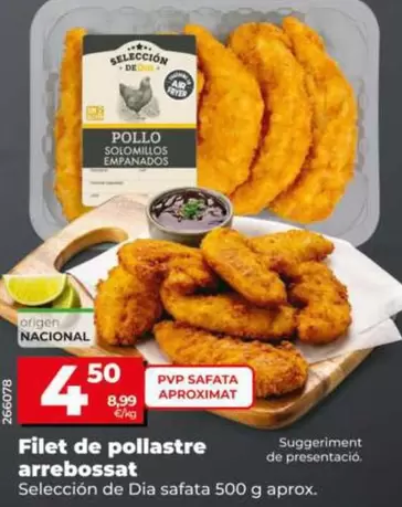 Seleccion De Dia - Solomillo De Pollo Empanado 