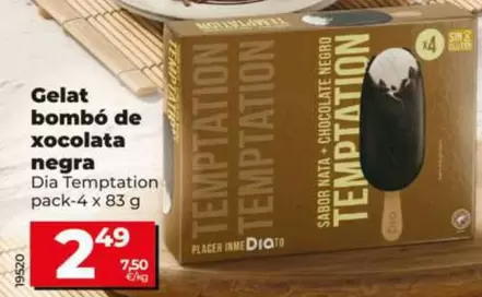 Dia Temptation - Helado Bombón De Chocolate Negro 