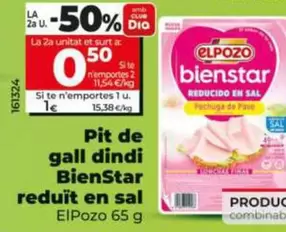 Elpozo - Pechuga De Pavo Bienstar Reducida En Sal 