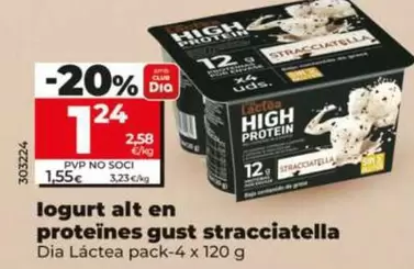 Dia Lactea - Yogur Alto En Proteínas Sabor Stracciatella 