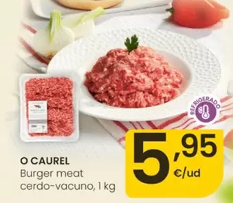 O' Caurel - Burger Meat Cerdo - Vacuno
