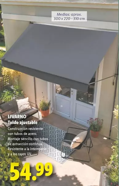 Livarno - Toldo Ajustable