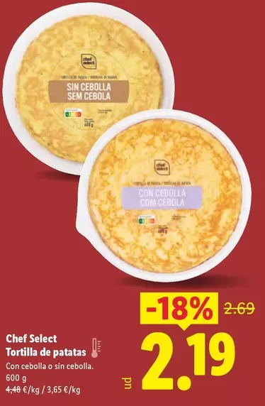 Chef Select - Torilla De Patatas