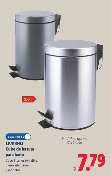 Livarno - Cubo De Basura Para Baño