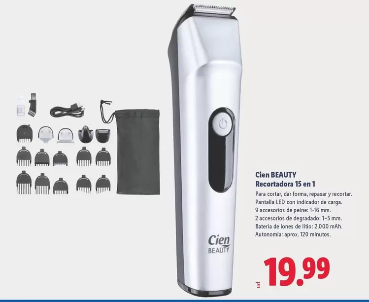 Cien Beauty - Recortadora 15 En 1