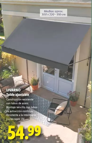 Livarno - Toldo Ajustable
