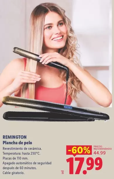 Remington - Plancha De Pelo