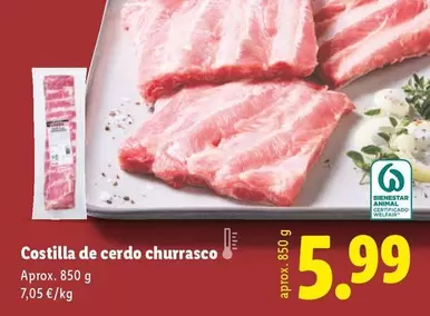 Costilla De Cerdo Churrasco