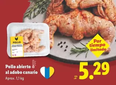 Pollo Abierto Al Adobo Canario