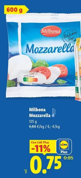 Milbona - Mozzarella