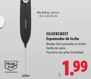 SilverCrest - Espumador De Leche