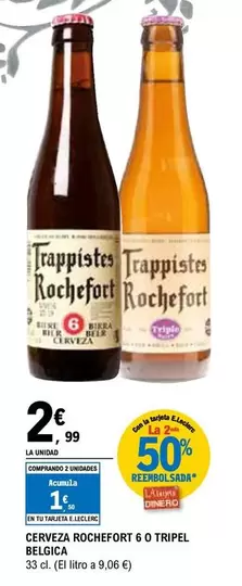 Rochefort - Cerveza 6 O Tripel Belgica