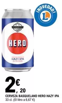 Basqueland - Cerveza Hero Hazy IPA 
