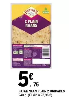 Patak's - Naan Plain 2 Unidades