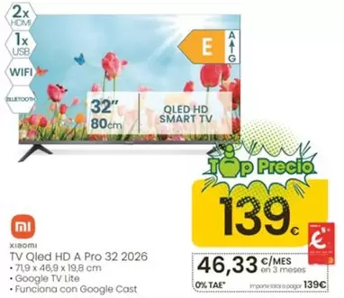 Xiaomi - Tv Qled Hd A Pro 32 2026