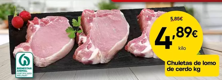 Chuletas De Lomo De Cerdo