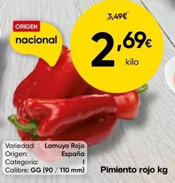 origen - Pimiento Rojo