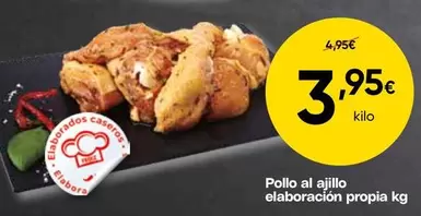 Pollo Al Ajillo Elaboración Propia