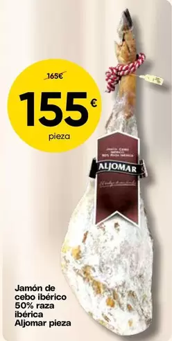 Aljomar - Jamon De Cebo Ibérico 50% Raza Ibérica Pieza