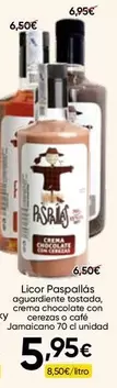Licor Paspalllas Aguardante Tostada Crema Chocolate Con Cerezas O Cafe