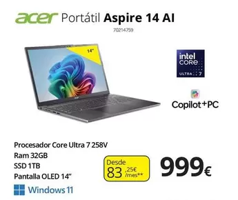 Acer - Portatil Aspire 14 AI