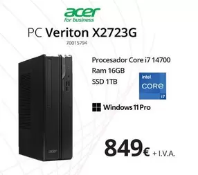 Acer - PC Veriton X2723G
