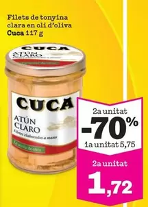 Cuca - Filetes De Tonyina Clara En Oli D'Oliva