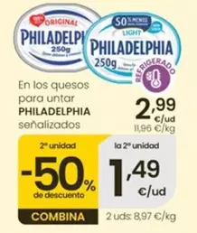 Philadelphia - En Los Quesos Para Untar Señalizados